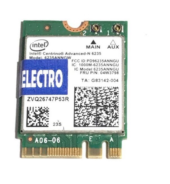 Wireless Card Portable Laptop LENOVO T440P 6235ANNGW 04W3798