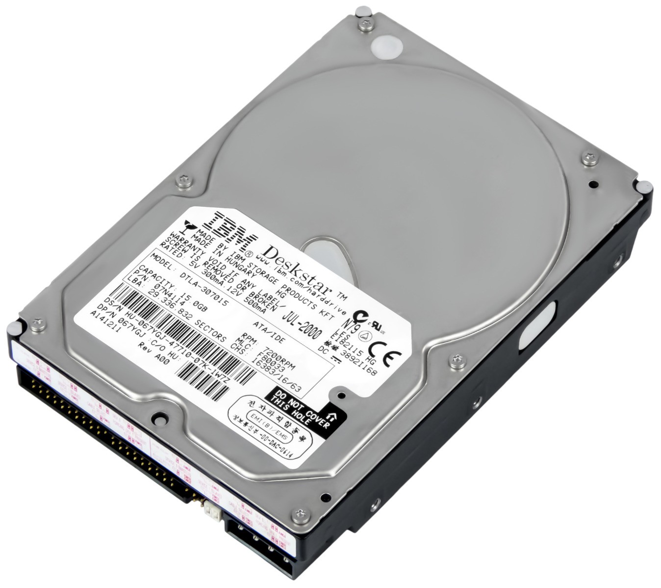 IBM 07N4114 15GB 7.2K 2MB ATA 3.5'' DTLA-307015