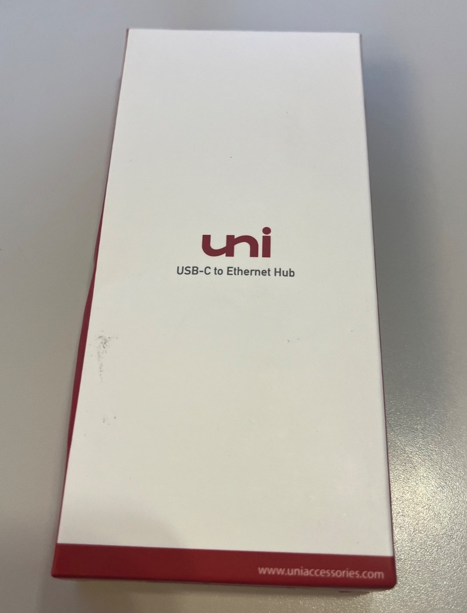 Uni USB-C to Ethernet Adapter, USB C HUB Ethernet 1Gbps with USB 3.0 4 In 1 -2X