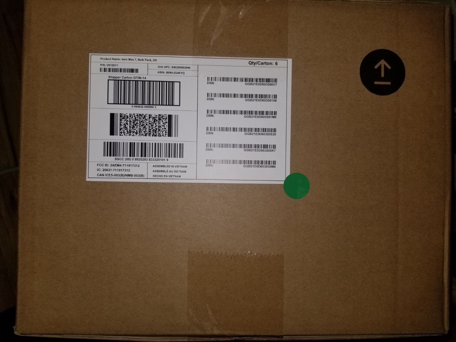 Brand New eero Max 7 (6-Pack Commercial Bulk Pack) / 45 watt adapter 48 untis