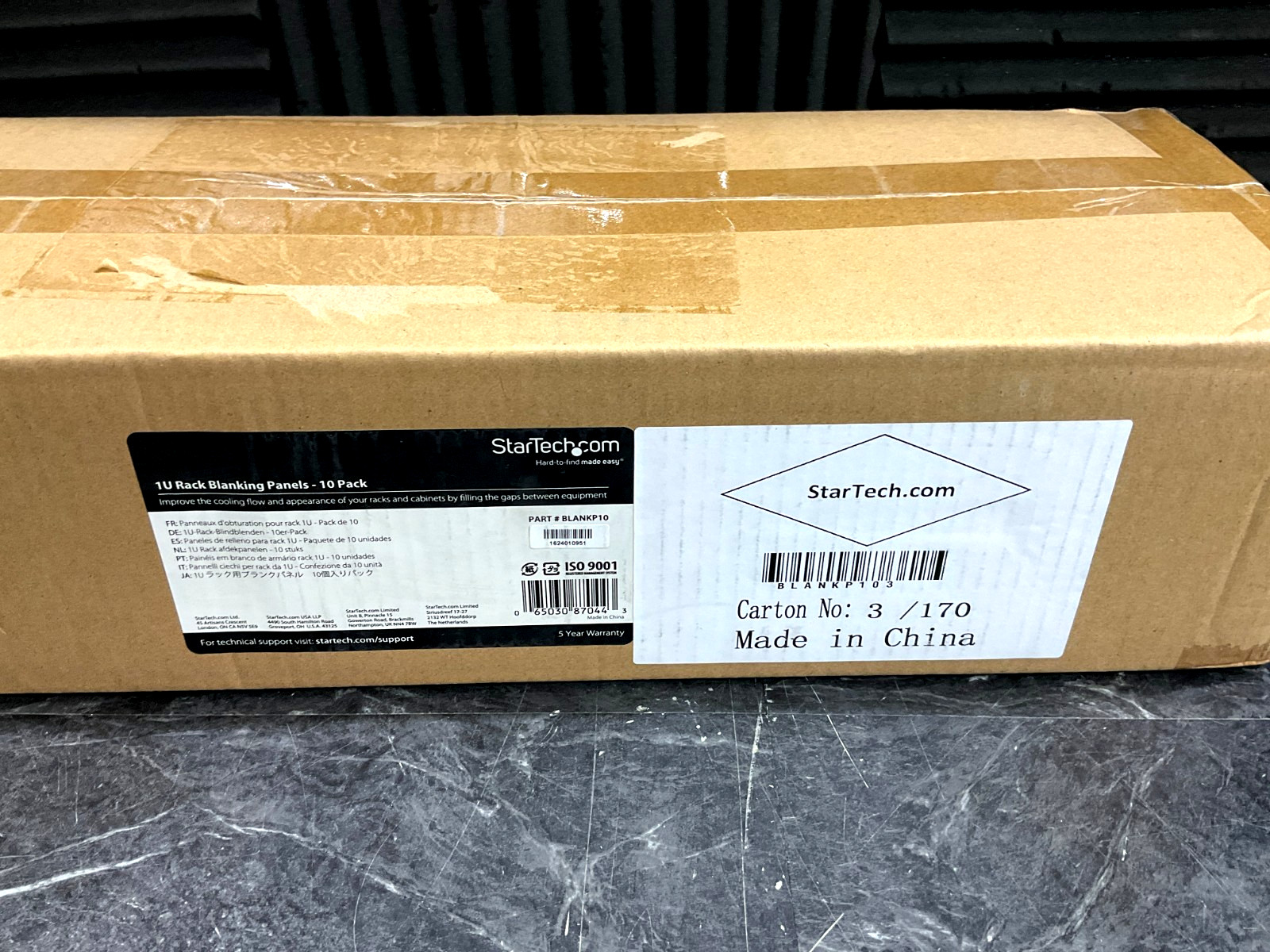StarTech 1U Rack Blanking Panels 10 pack BLANKP10 ✅❤️️✅❤️️ NEW
