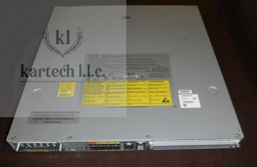 CISCO ASR1001-X   6-PORT x 1 Gigabit SFP ROUTER, ASR1001-X DUAL-PWR-AC, 8GB RAM