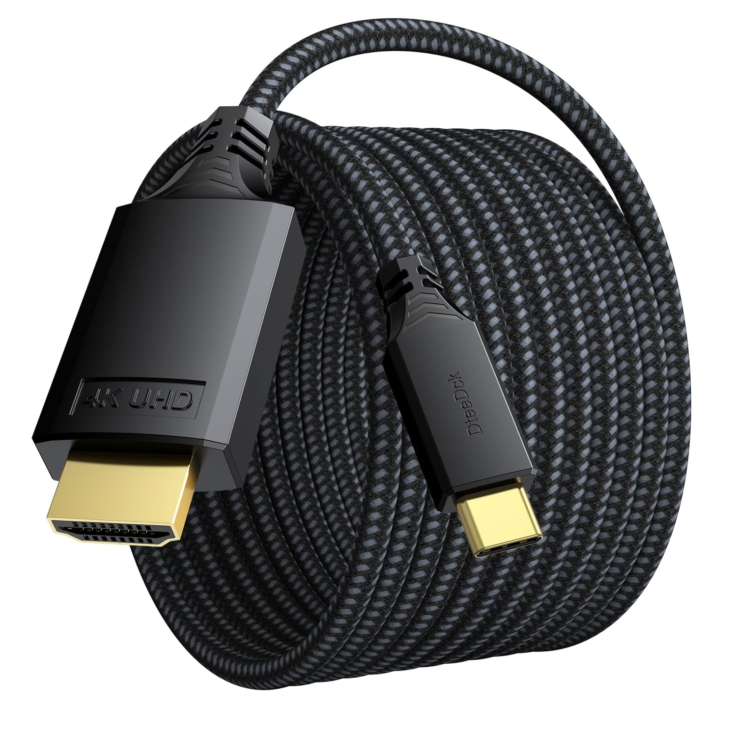 USB C to HDMI Cable 15Ft Long 4K@30Hz 1080P@120Hz One-Directional