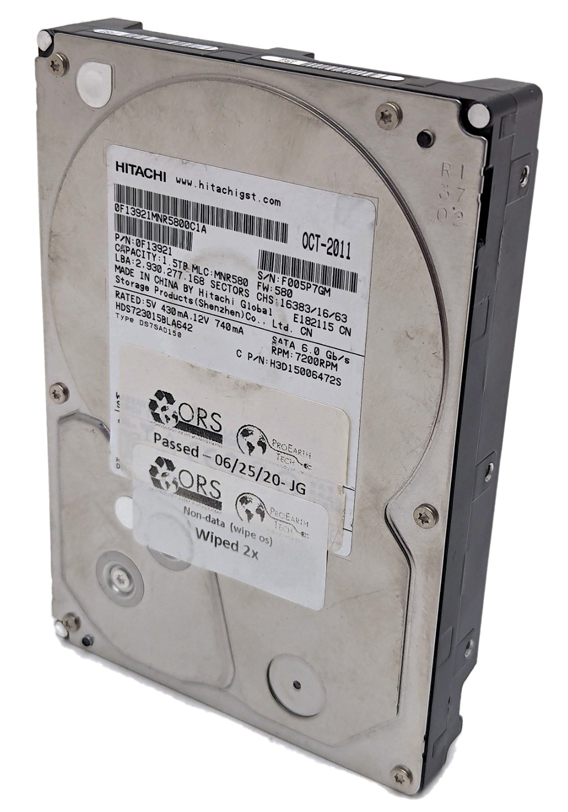 Hitachi Deskstar 1.5TB SATA III 7200RPM 64MB 3.5" Hard Drive HDD HDS723015BLA642