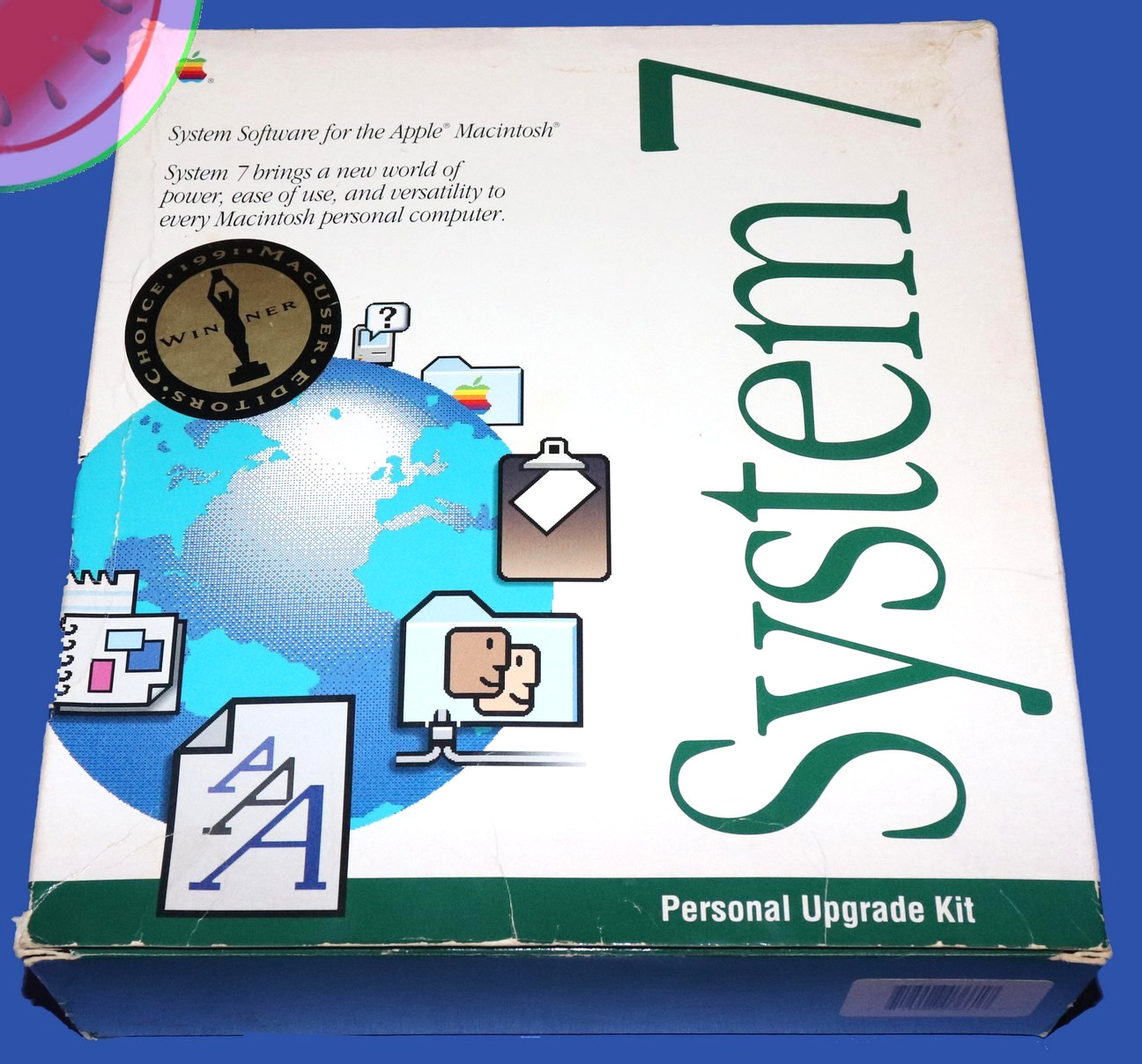 Full APPLE SYSTEM 7 Personal Upgrade Kit Software Manuals Hypercard 1991 M8220LL