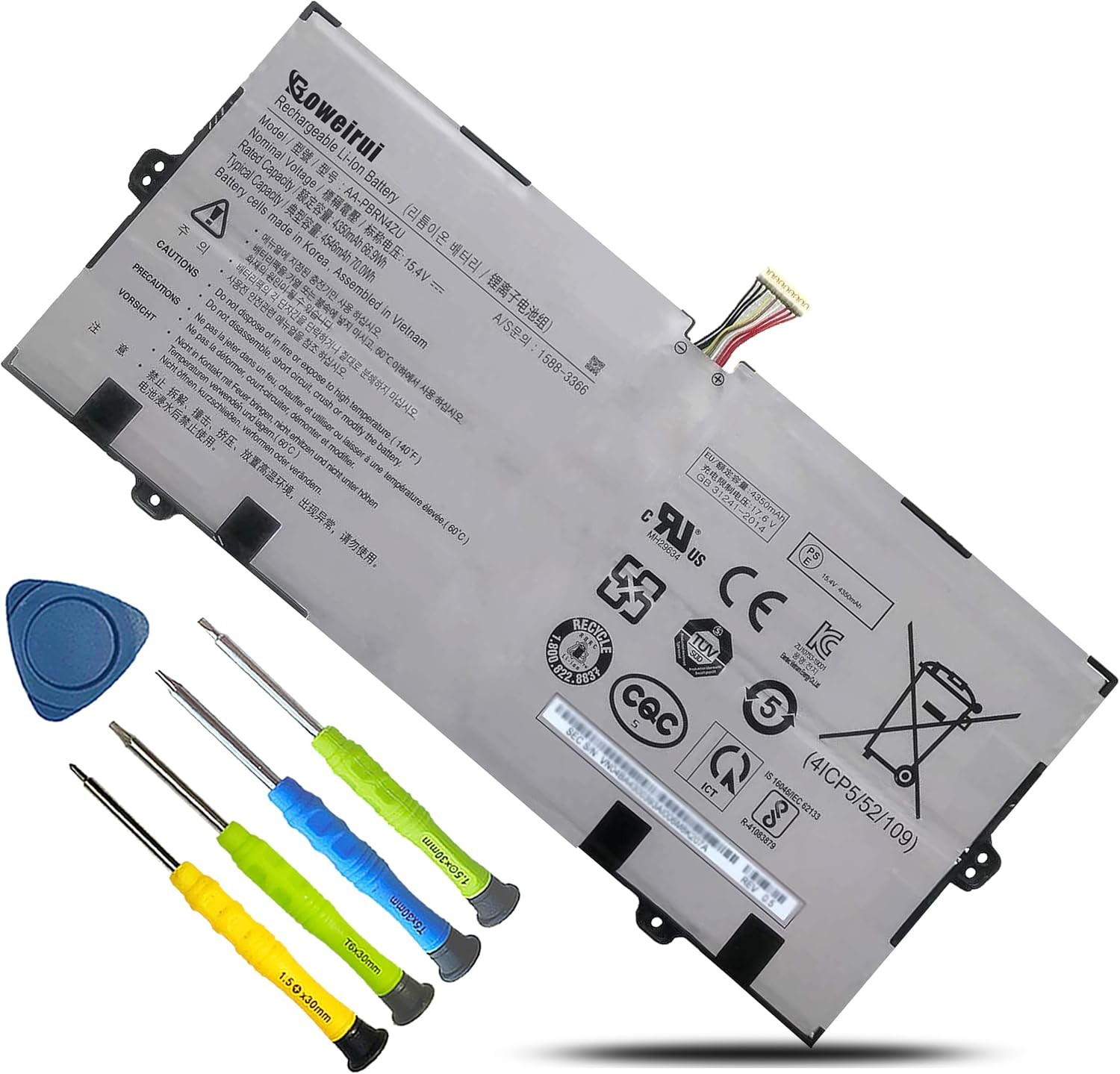 66.9Wh AA PBRN4ZU Laptop Battery for Samsung Galaxy Book Flex 930QCG 930QCJ