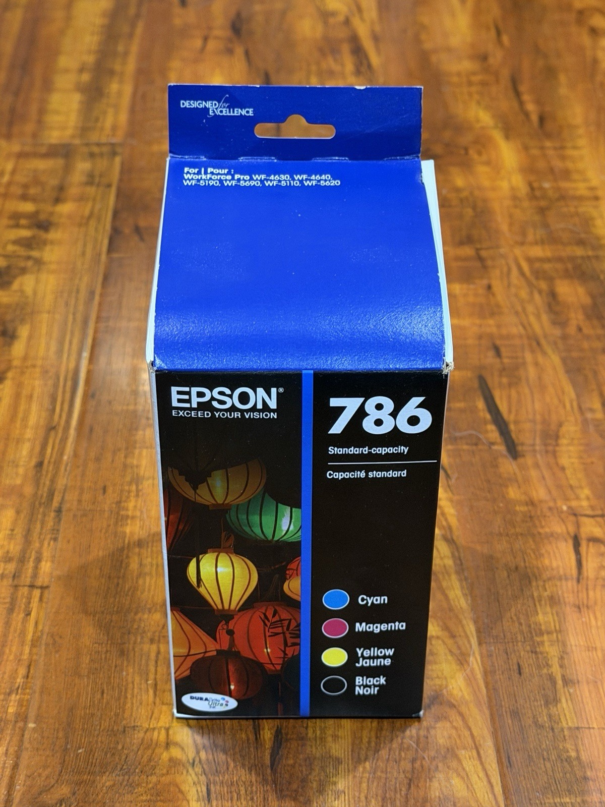 Genuine Epson 786 Color Black Ink Cartridges T786120-BCS Exp. 06/27 New & Sealed