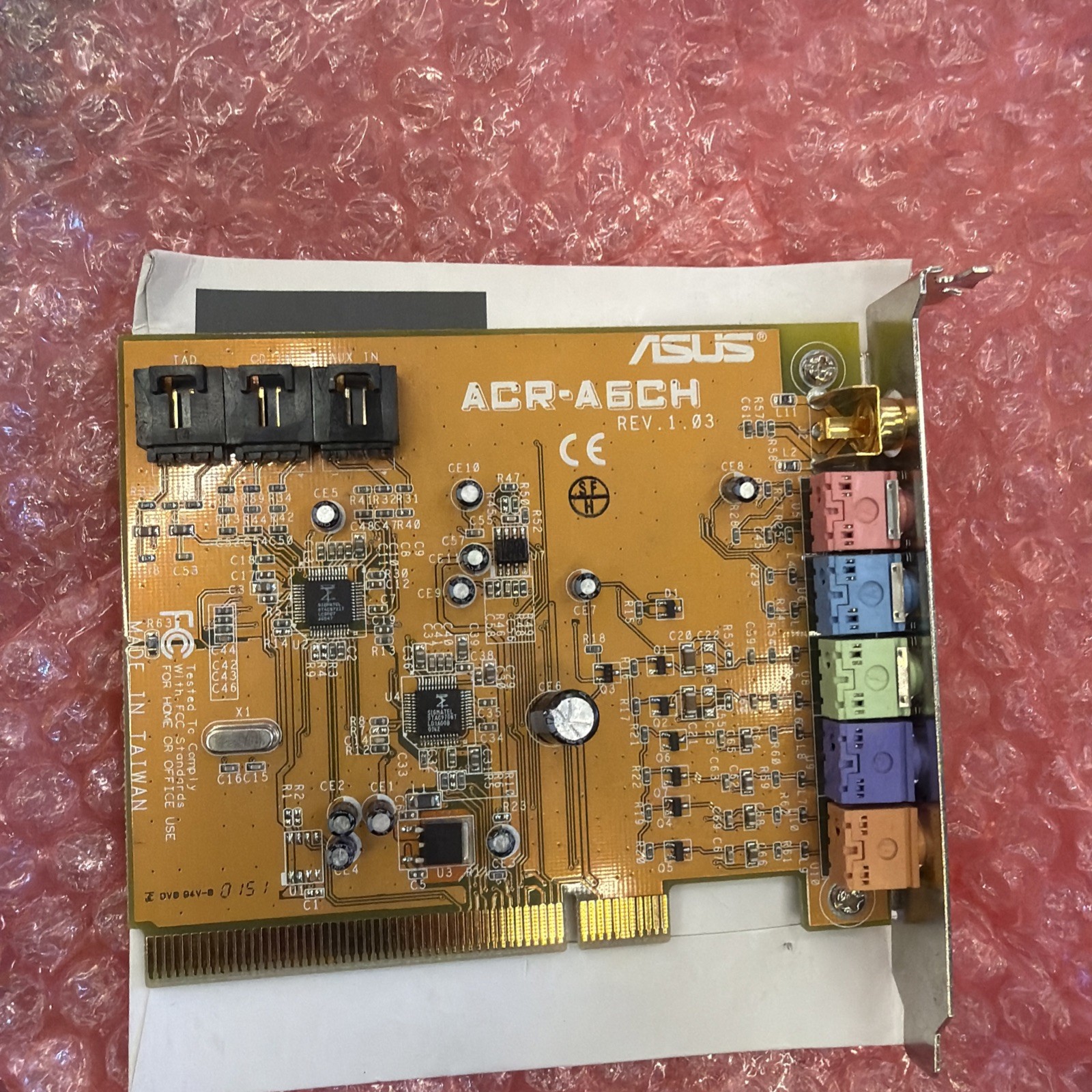 * RARE * VINTAGE ASUS ACR-A6CH 6 CHANNEL PCI SOUND CARD **USA SELLER** MXB171 