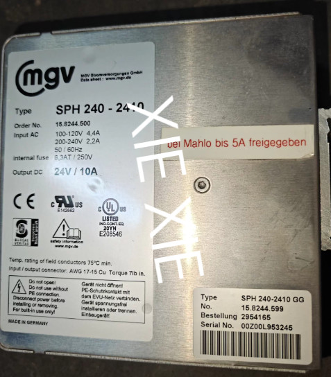 1PCS NEW MGV SPH240-2410 Switching power supply shipping  Via DHL or Fedex