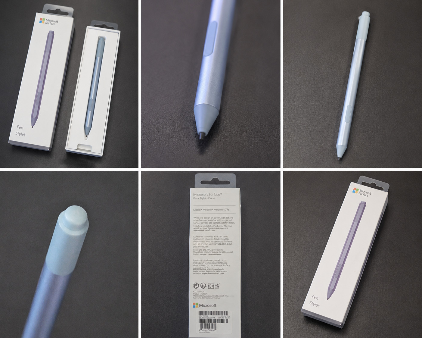Microsoft Surface Pen Model 1776 – Ice Blue – EYU-00049 open box