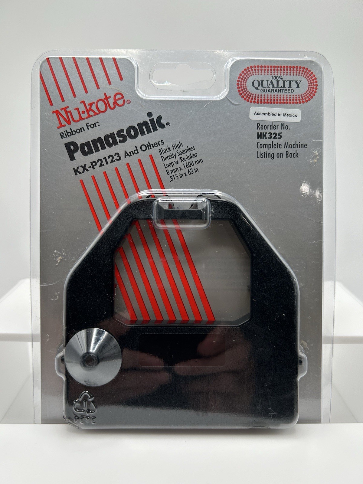 New Nu-Kote Black Ribbon NK325 BM325 For Panasonic KX-P2123, P2124, others D4