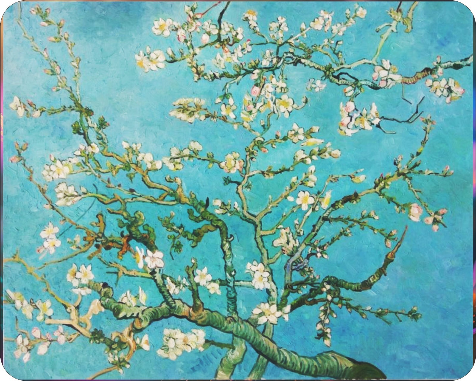 Vincent Van Gogh Apricot Flower Tree fine Art Painting Mousepad Mouse Pad