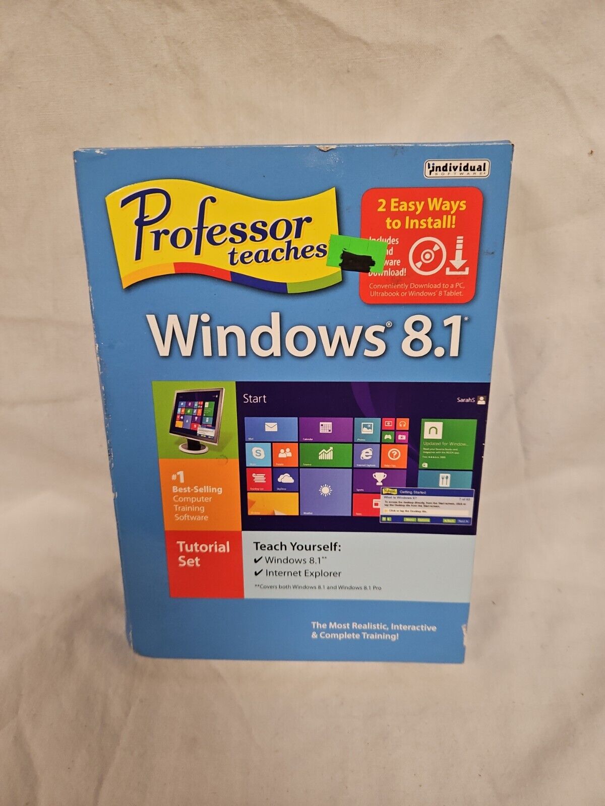 Individual Software Professor Teaches Windows 8.1 New Sealed