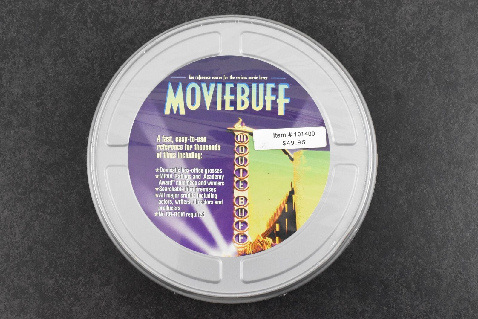 Sealed Vintage MovieBuff Software by Brookfield Communications Circa 1999