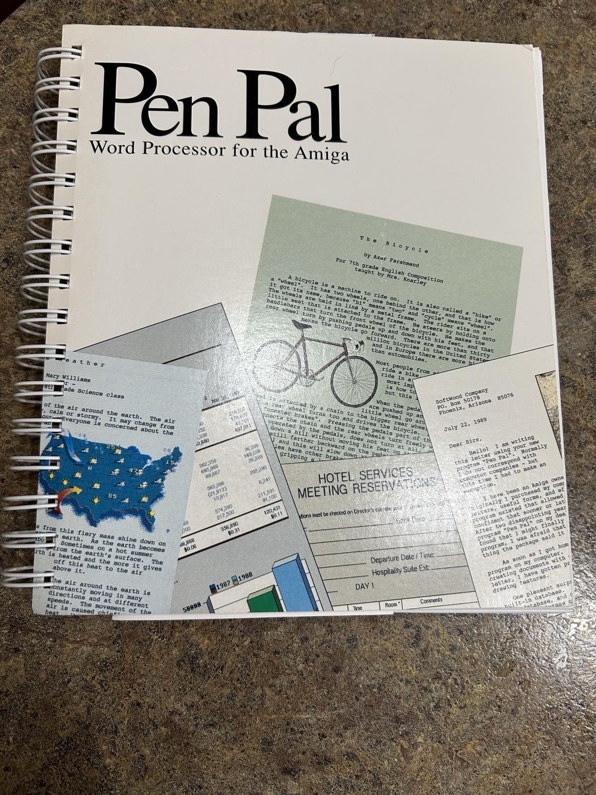 Vintage Commodore Amiga Pen Pal Users Manual 1989 Excellent Condition For Age