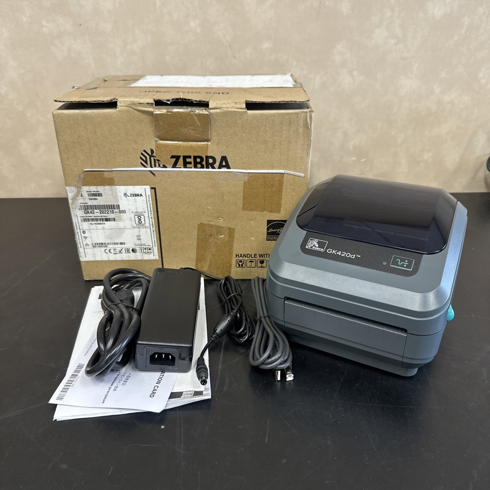 Zebra GK420d Thermal Label Printer USB Ethernet GK42-202210-000