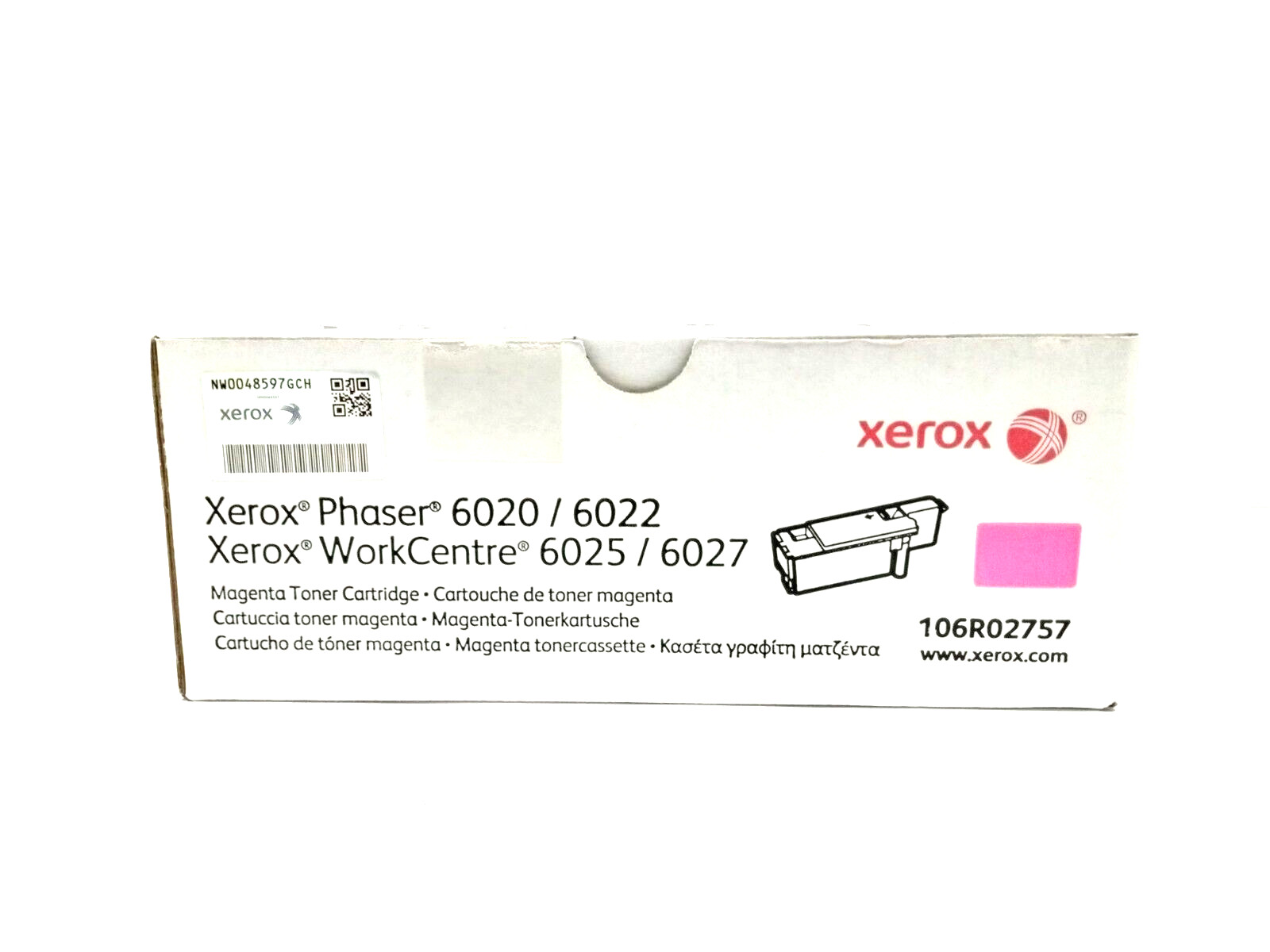 Genuine Xerox Phaser 6020/6022 WorkCentre 6025/6027 Magenta Toner 106R02757