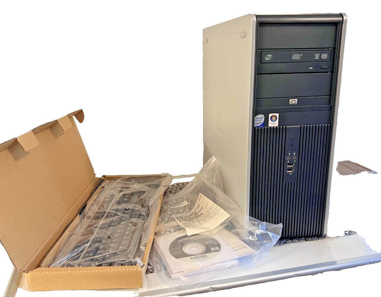 New Open Box HP Compaq dc7900 Core 2 Quad Q8200 3GB DDR2 80GB SATA Win Vista