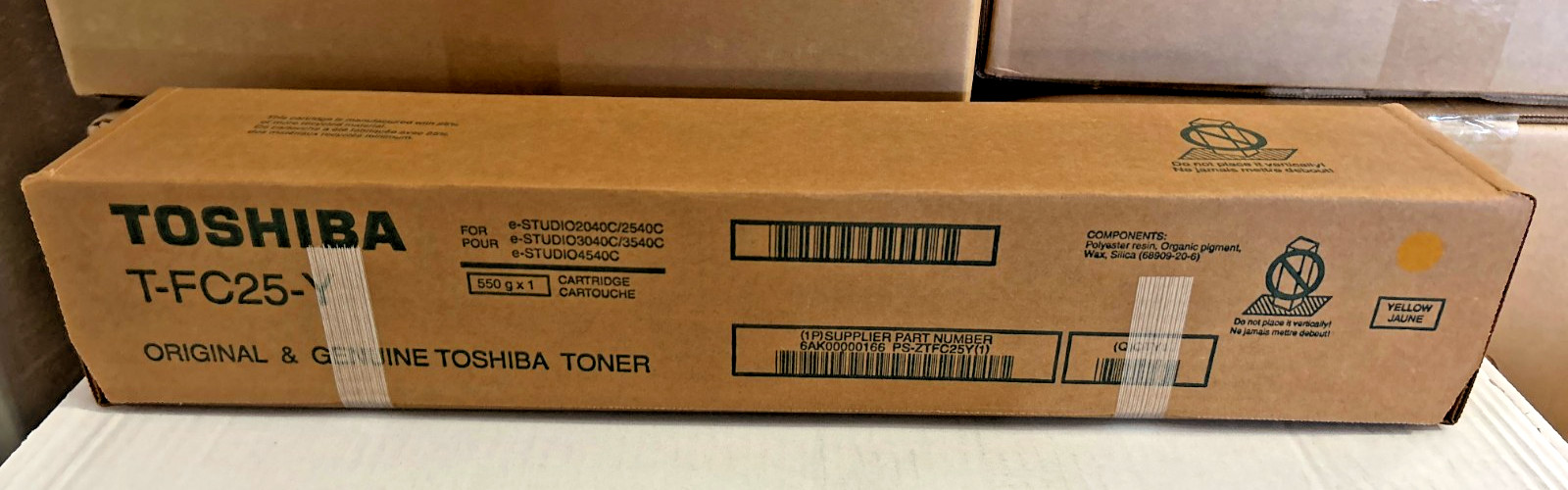 Genuine Toshiba TFC25Y / T-FC25-Y Yellow Toner for E-studio 2040/2540/3040/3540