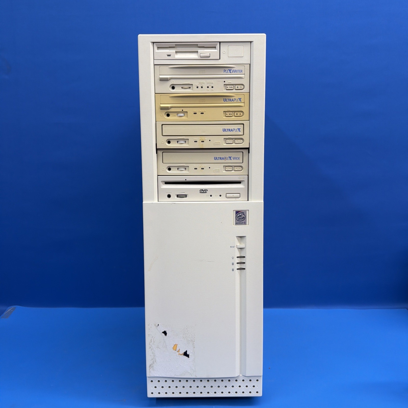 Vintage Pentium III PC Tower Plextor SCSI CD-R UltraPlex Adaptec AHA-2940U2W