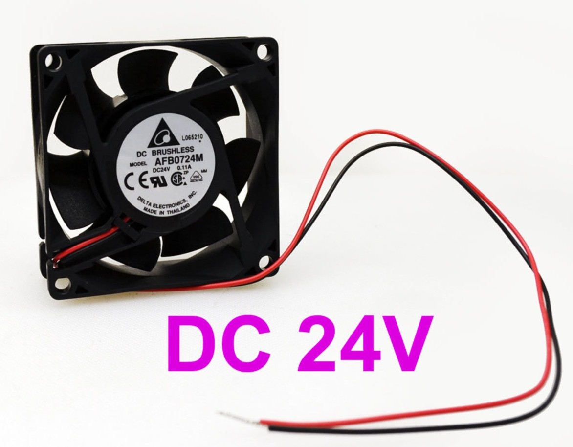 Delta AFB0724M DC 24V 2Pin 70x70x25mm Brushless Cooling Fan (Industrial Grade)