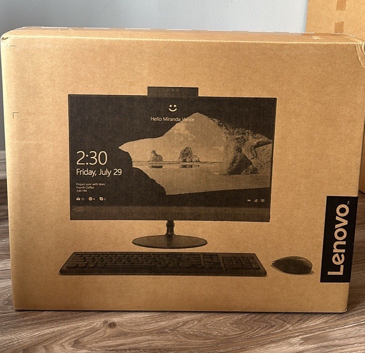 Lenovo IdeaCentre AIO 520-24AST 23.8" All-in-One Desktop Computer Black Ram 8GB