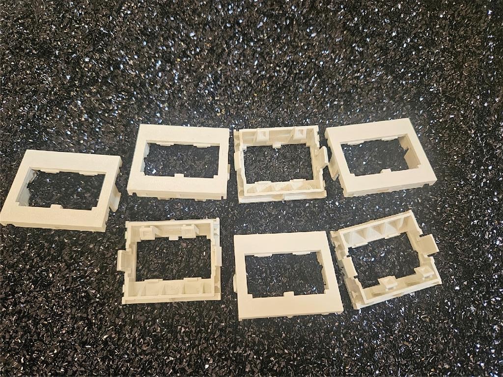 LOT OF 7 NEW PANDUIT CHF2IW-X MODULAR INSERT 1/2 SIZE FLAT 2 PORT OFF WHITE