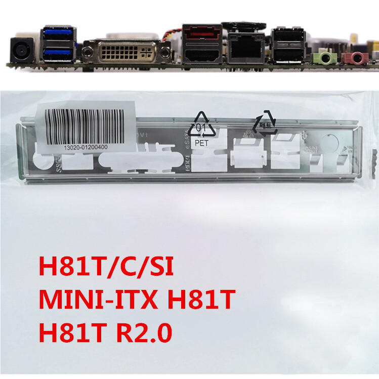 Original For Asus H81T R2.0 Shield I/O IO Rear Baffle Backplate Motherboard