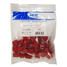 ICC Module cat 6 ez 25 pk red TDICC-IC107L6CRD Installation Accessories