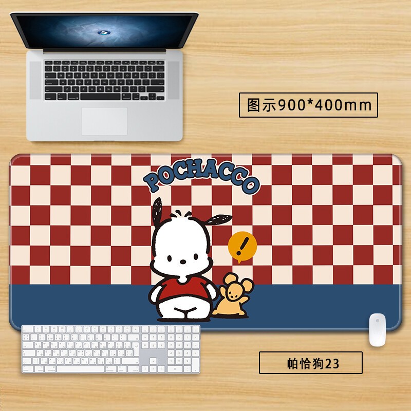 Pochacco Large Mouse Pad Table Mat Cartoon Non-Slip Thickened Mouse Mat Washable