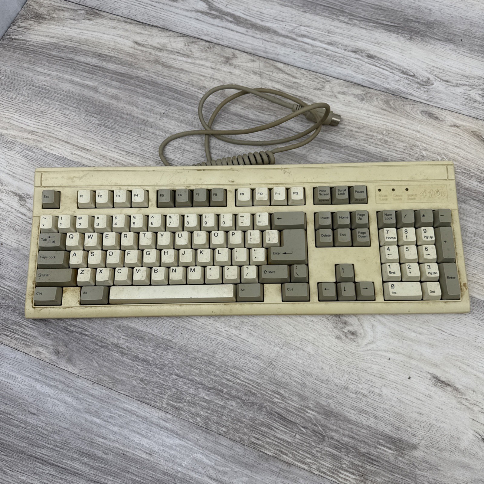 Vintage LITEON SILITEK SK-4100R-1U 5 Pin Keyboard QWERTY Untested As Is