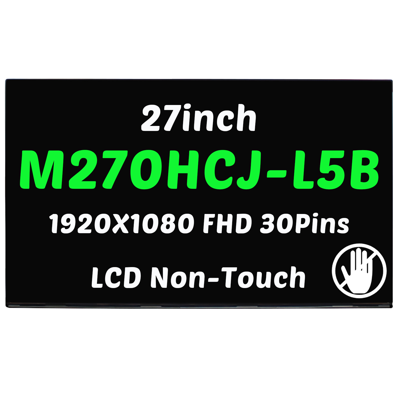 27in M270HCJ-L5B Rev.C2 for HP 27-DP L75161-0K2 L75161-0K1 LCD Screen Display