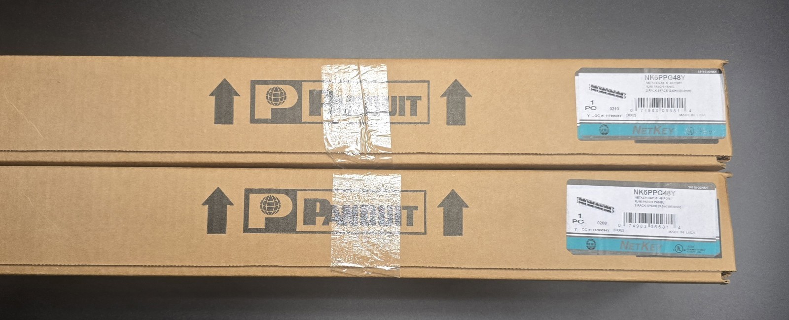PANDUIT NK6PPG48Y  (BRAND NEW IN OPEN BOX) CAT6 48 Port Patch Panel - 