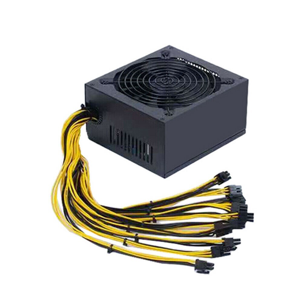 1800W Mining Power Supply 10 x 6 Pin PCI-e For ASIC or GPU MINING PSU