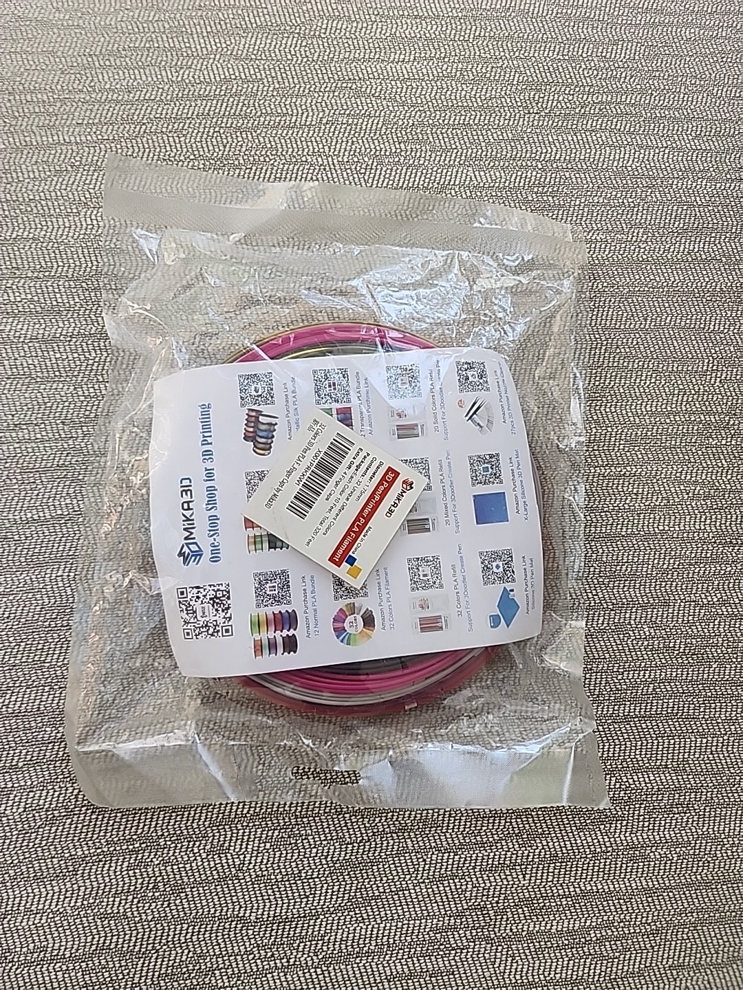 MIKA3D Pen/Printer PLA Filament - 32 Colors 320 Feet Total