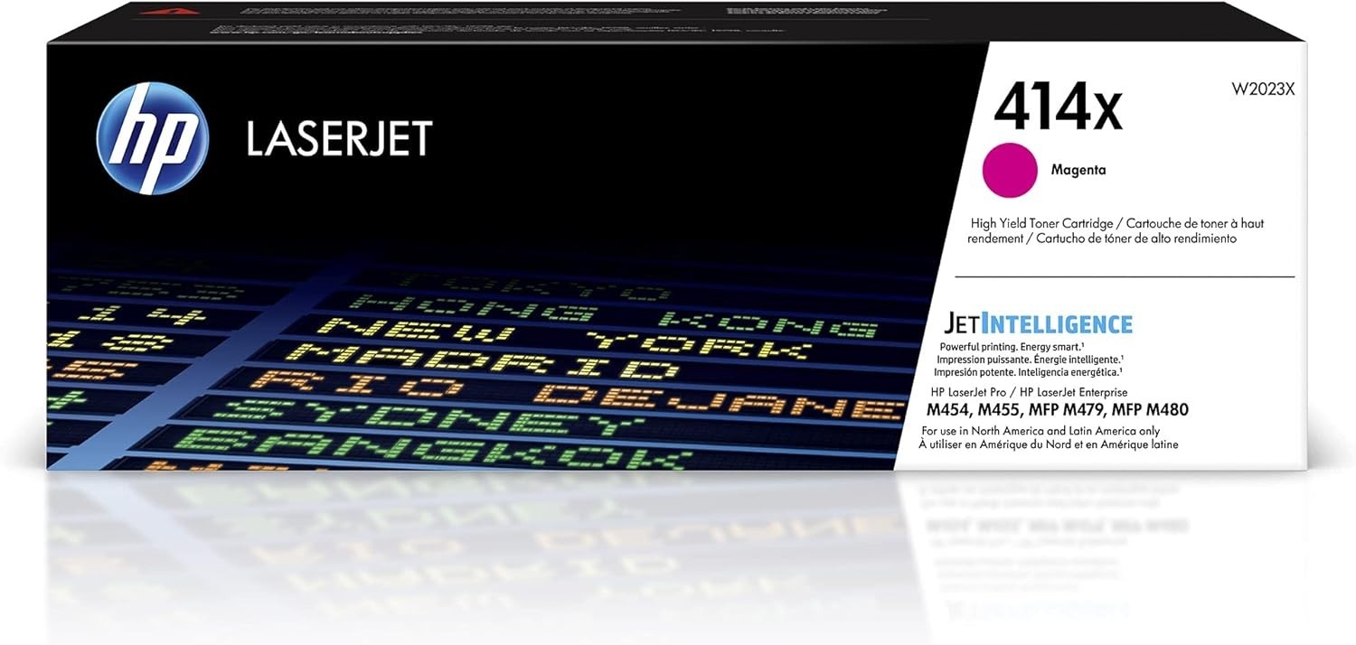 HP 414X Magenta W2023X High-yield Toner Cartridge