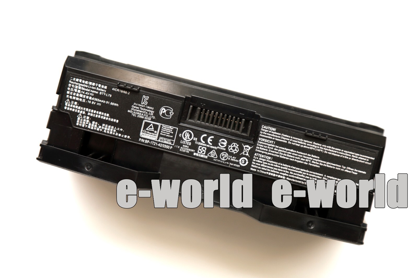 New Genuine BTY-L79 91.66Wh Laptop Battery for MSI HTCVIVE VR One 7RE-231CN