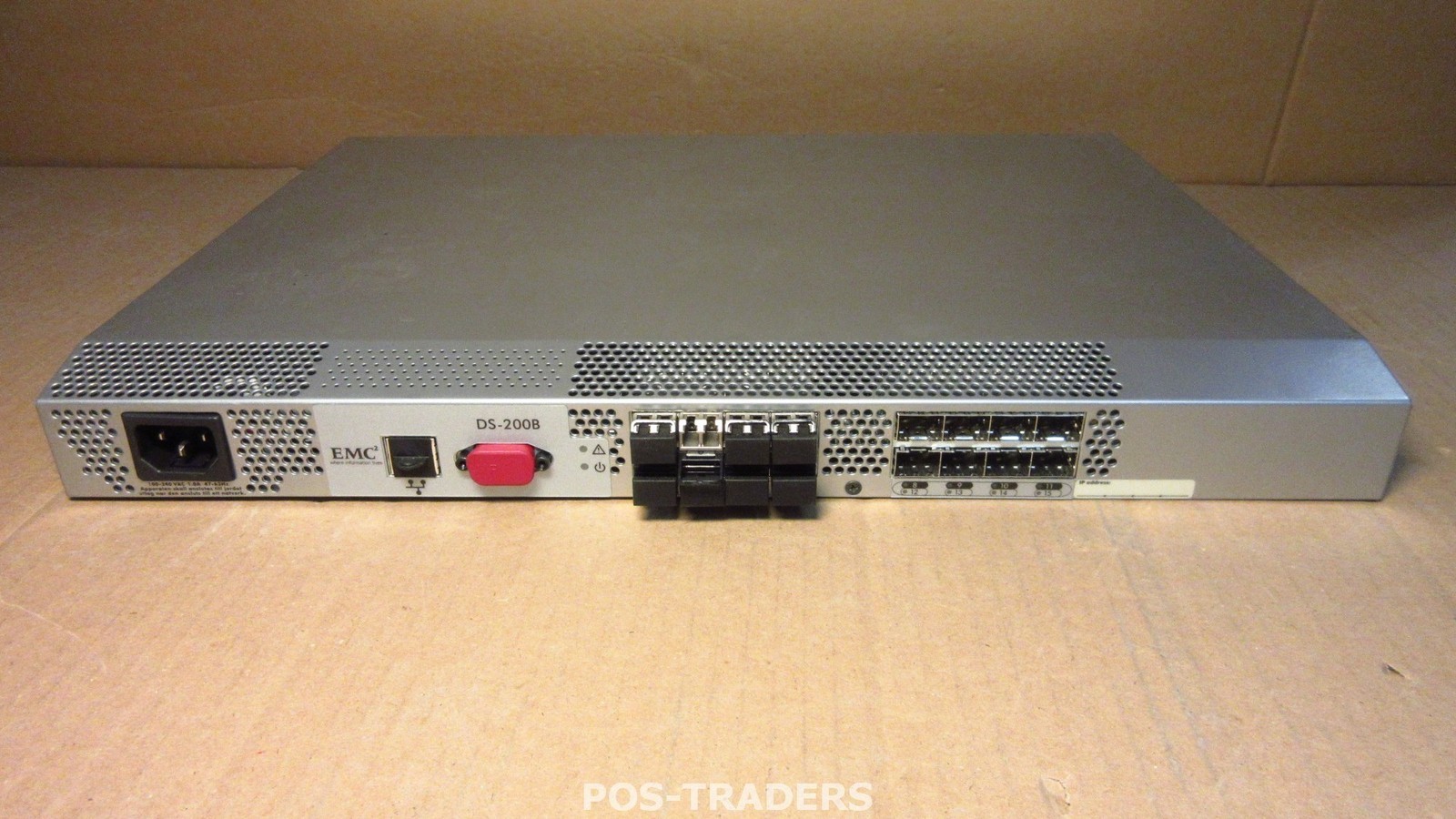 EMC Brocade DS-200B 100-652-02 16x Port Network Switch 100-652-024 INCL 8X SFP'S