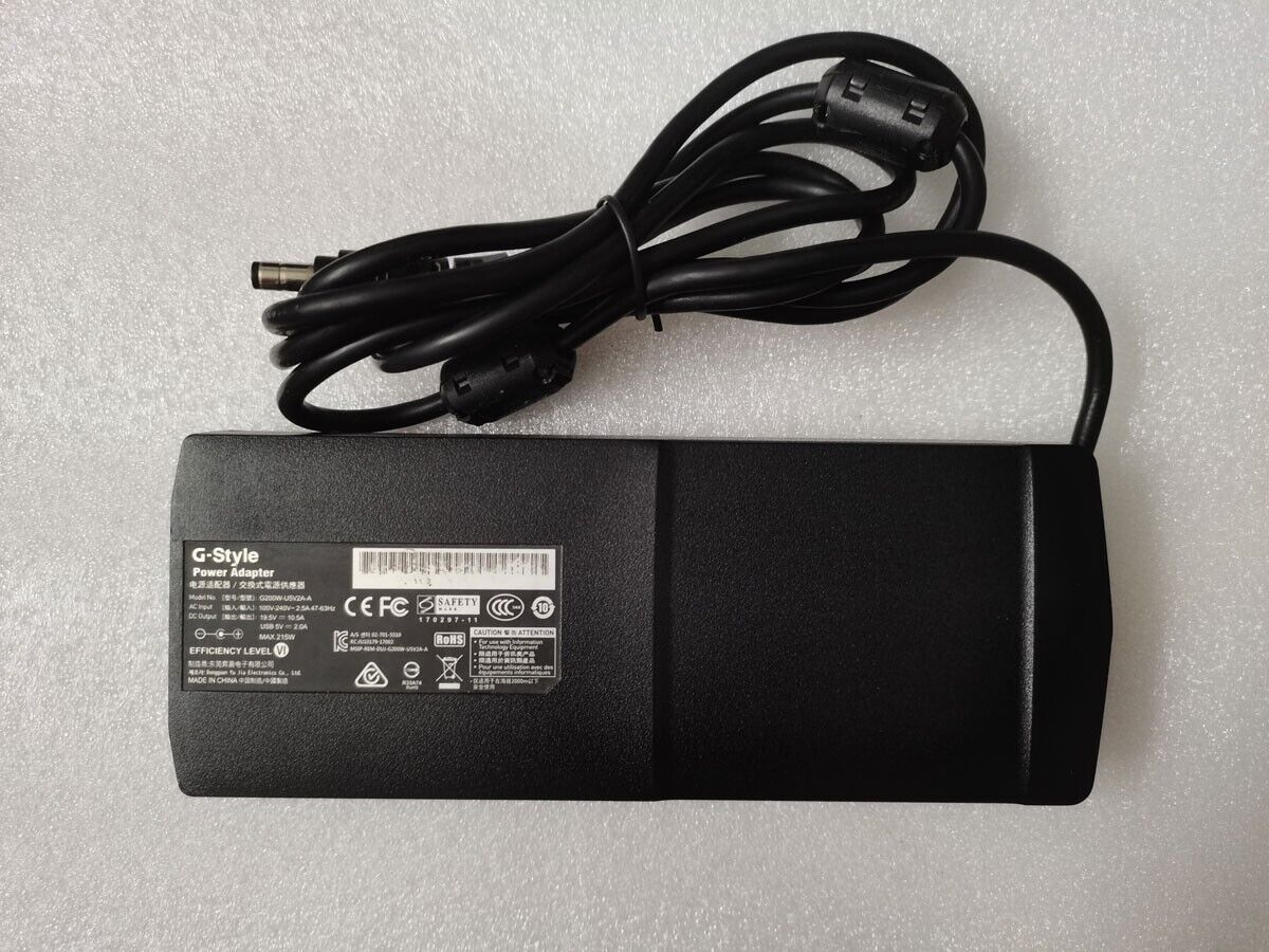 215W OEM 19.5V 10.5A G200W-U5V2A-A for Gigabyte Aero 15XV8 Original Charger