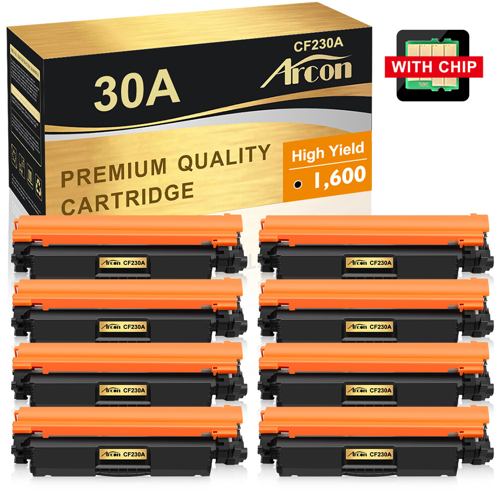 8PK CF230A Toner Compatible Wwith HP 30A LaserJet M203dw Pro MFP M227fdn M227fdw