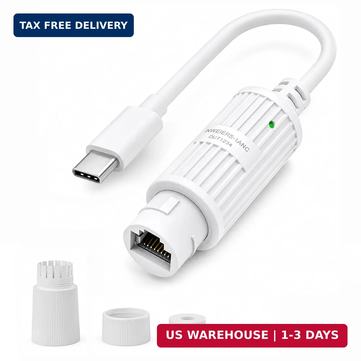 PoE to USB C Power Converter, 5V USB C Power over Ethernet Charging Adapter