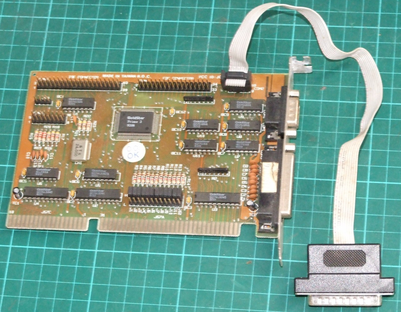 Goldstar Prime 2 Multi-I/O controller 16-bit ISA card for vintage 286 386 486 PC