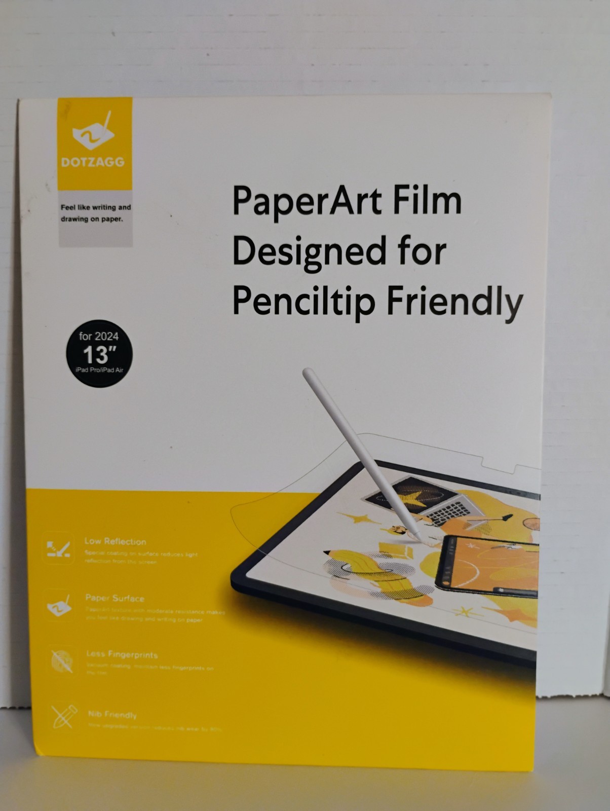 2-Pack Paper Art Screen Protector Film Matte Anti Glare For iPad 2024