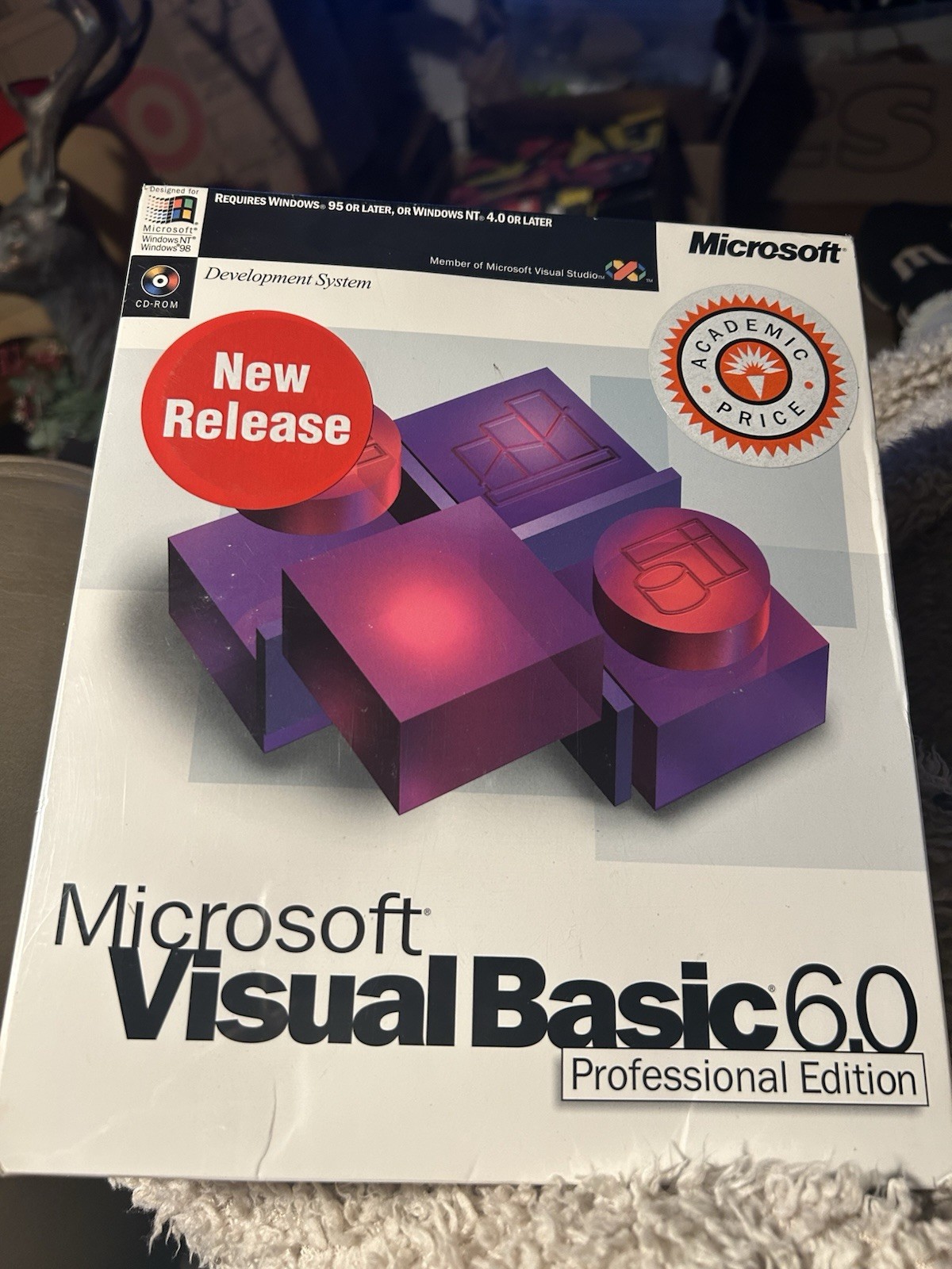 NEW SEALED Microsoft Visual Basic 6.0 Professional Pro 6 203-00506 RETAIL BOX