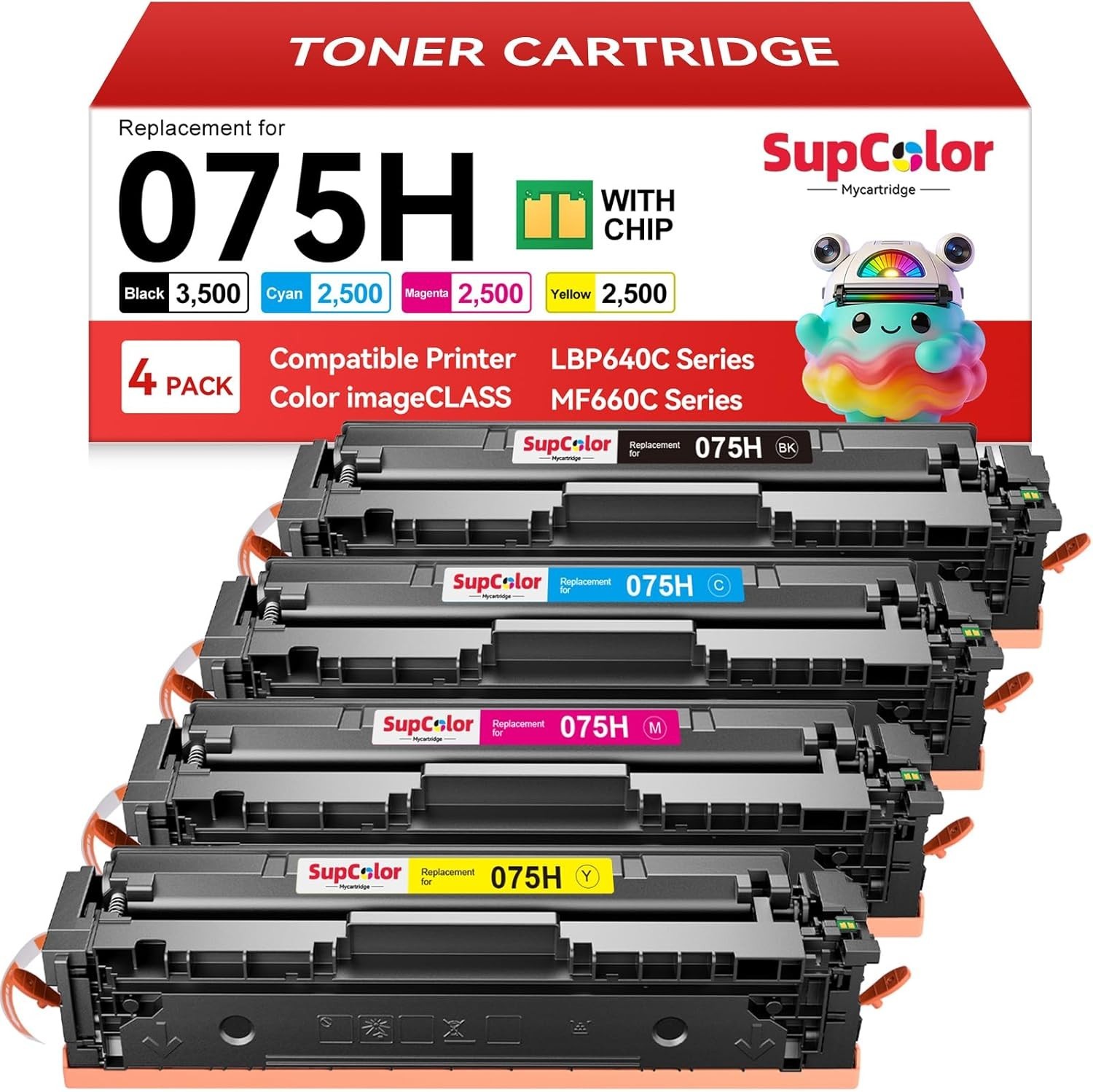 MyCartridge SUPCOLOR Compatible 075H Toner Cartridge Replacement for Canon 075..