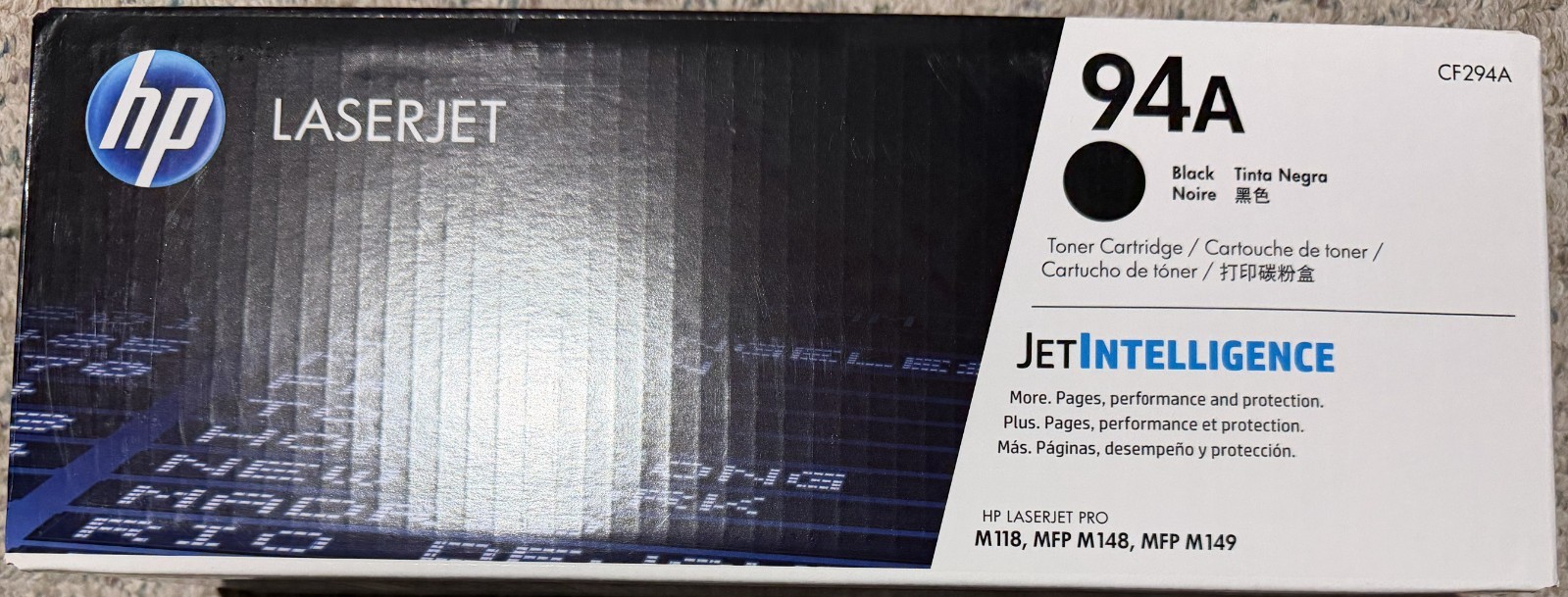 HP 94A CF294A Black Toner Cartridge LaserJet Pro M118 MFP M148 M149