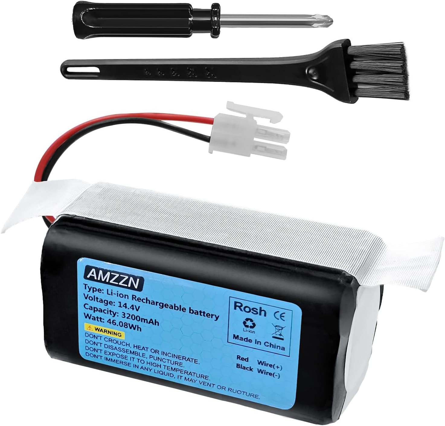 14.4V 3200mAh Replacement Battery for ILIFE A4S Compatible with ILIFE A4 A4s