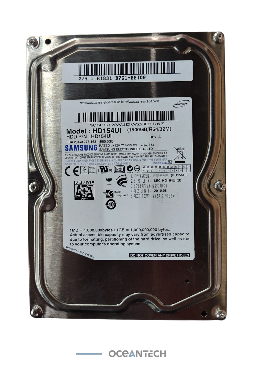Samsung HD154UI 1.5TB  Hard Drive 1500GB 3.5" SATA HDD 61831-B761-BBI0Q