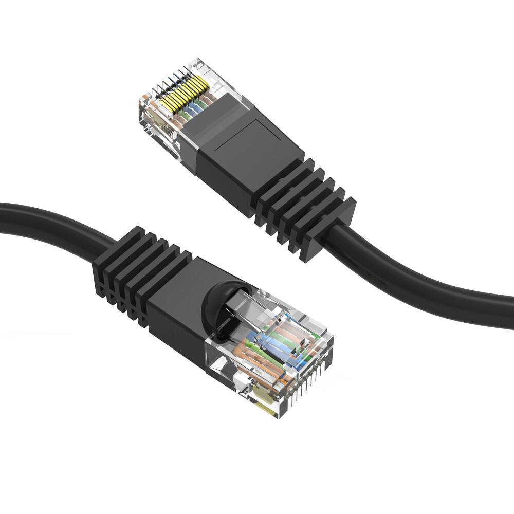 10 pack Cat6 10 FOOT Gigabit Ethernet Patch Cord 9 Color 24AWG Pure Copper Cable