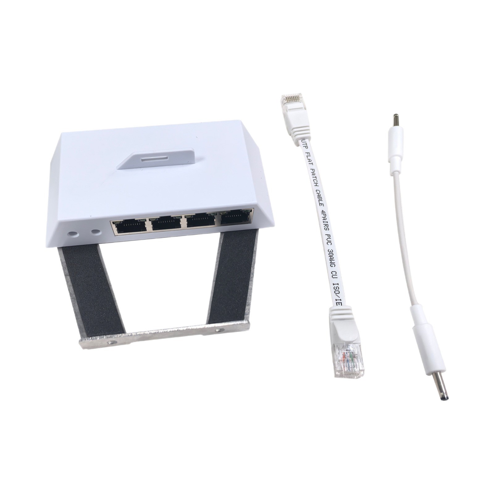 4-Port Gigabit Ethernet Adapter for Starlink Mini Router RJ45 Cable Mount